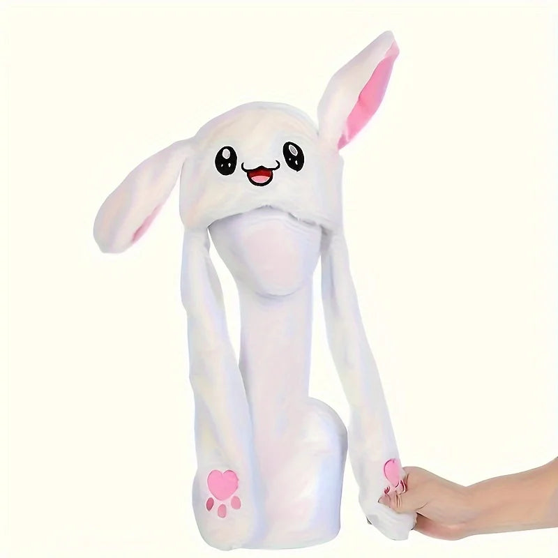 New autumn and winter plush hats, rabbit hats with movable ears, cute rabbit ear hats, Christmas hats, suitable for party gifts
